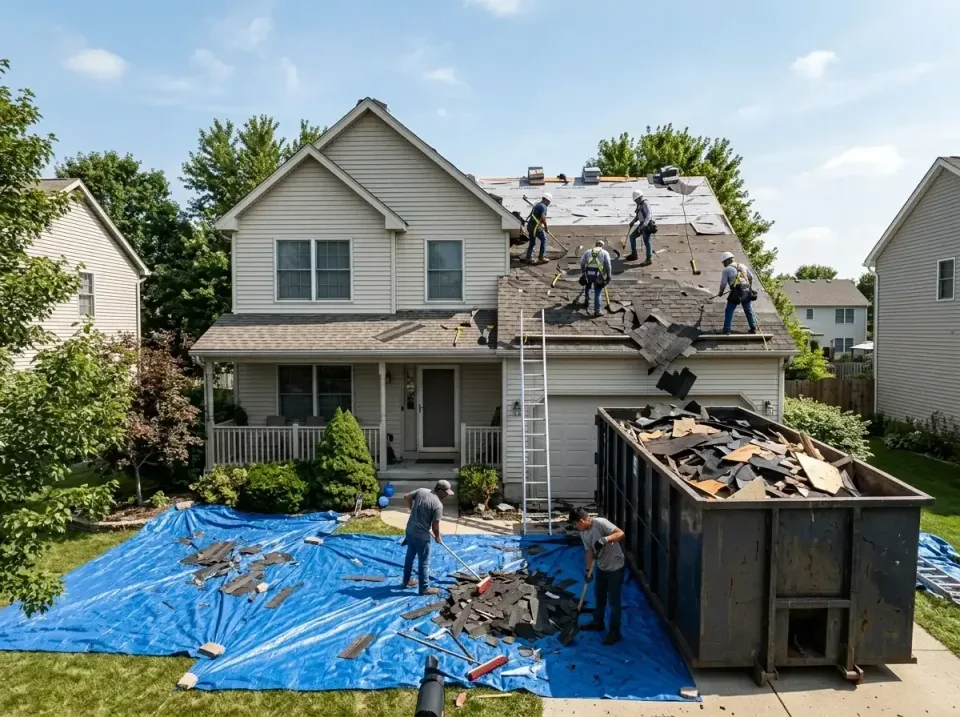 roof-replacement-debris-remova-004 — frequently asked questions, Cheapest Dumpster Rentals in Creve Coeur, IL